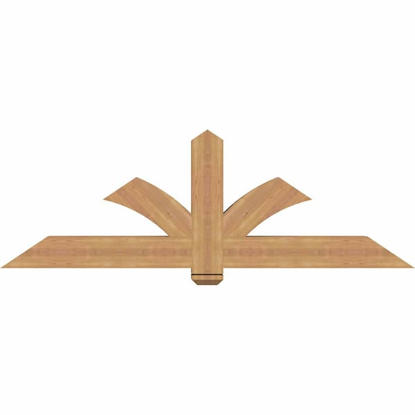 Ekena Millwork Redmond Smooth Timber Gable Bracket, Western Red Cedar, 72"W x 24"H x 5 1/2"D x 5 1/2"F, 8/12 Pitch GBW072X24X0606RED00SWR - main